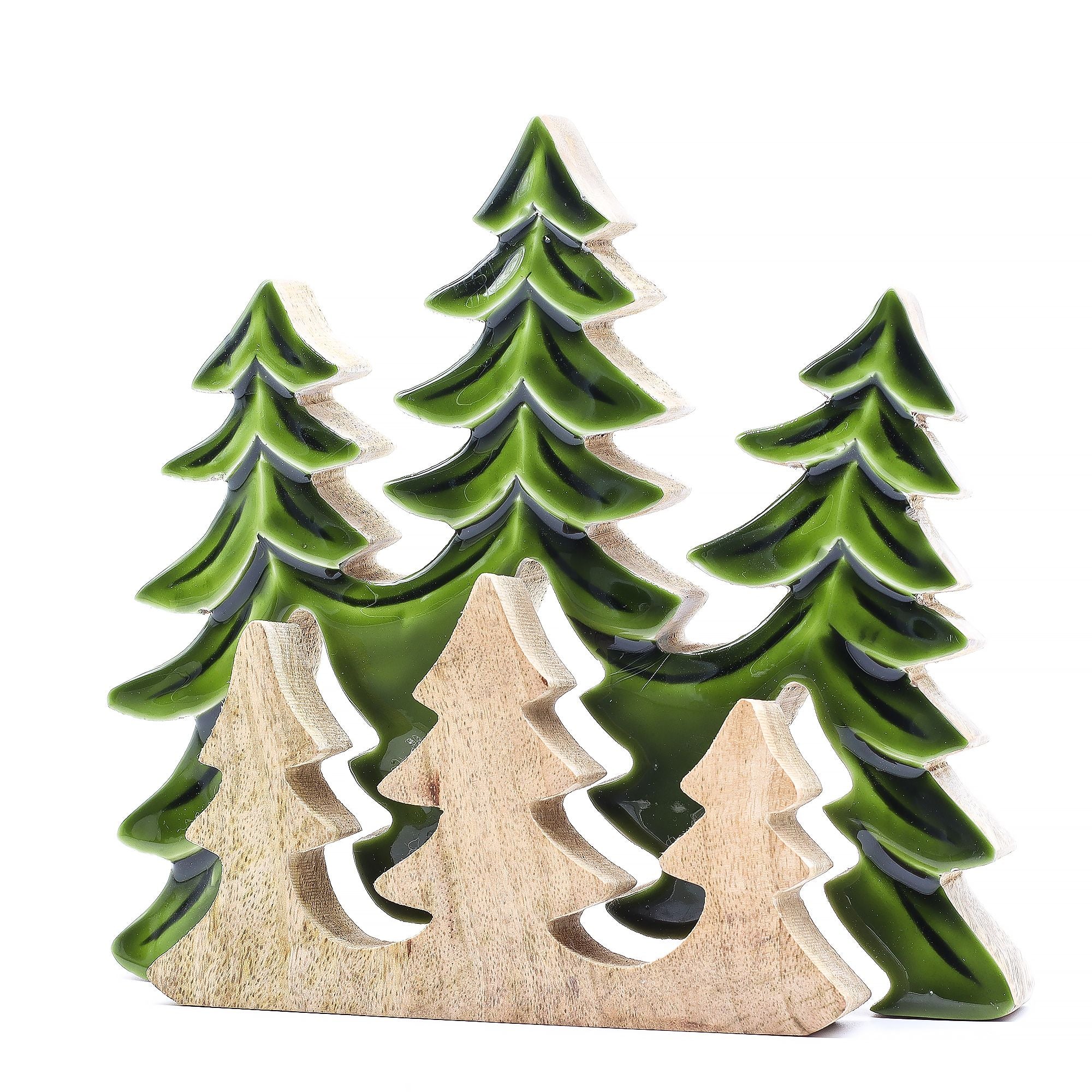 Lost in the Forrest Three Trees 3D Wooden Decoration for Home