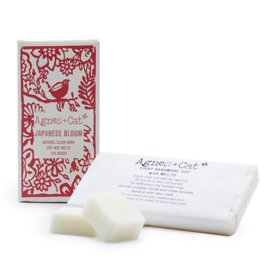 Agnes + Cat Japanese Bloom Wax Melts Box of 8 for Home Fragrance