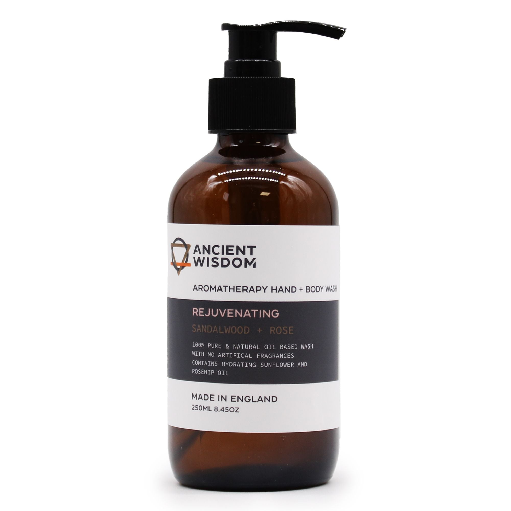 Sandalwood & Rose Hand & Body Wash 250ml for Refreshing Cleanse