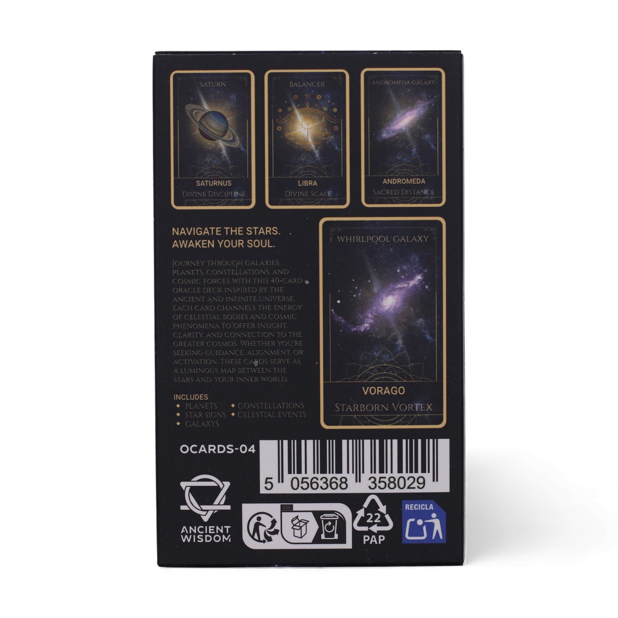 Celestial Energy Atlas Oracle Cards for Cosmic Intuition Insights