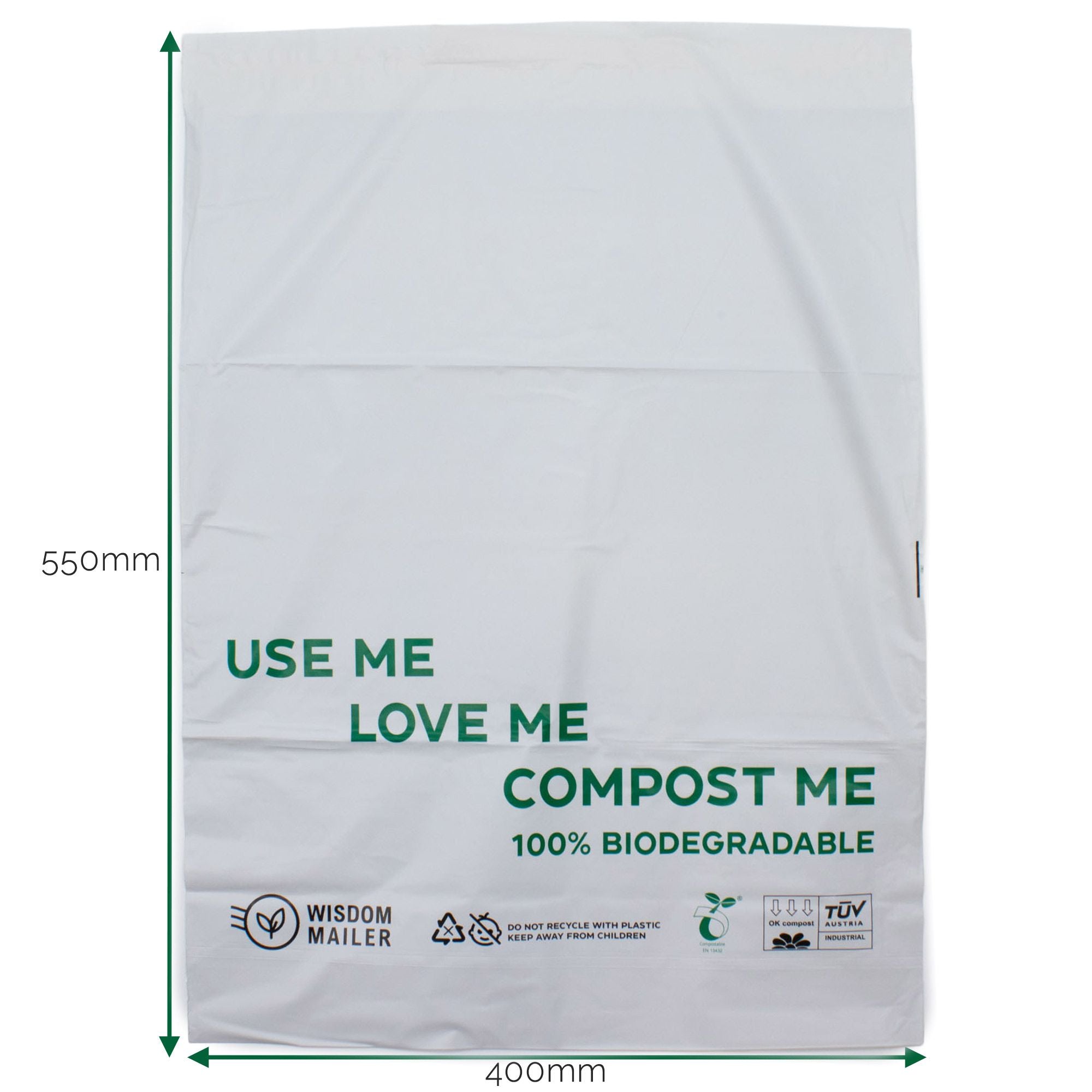 100% Biodegradable Mailer for Eco Friendly Shipping 400x550mm