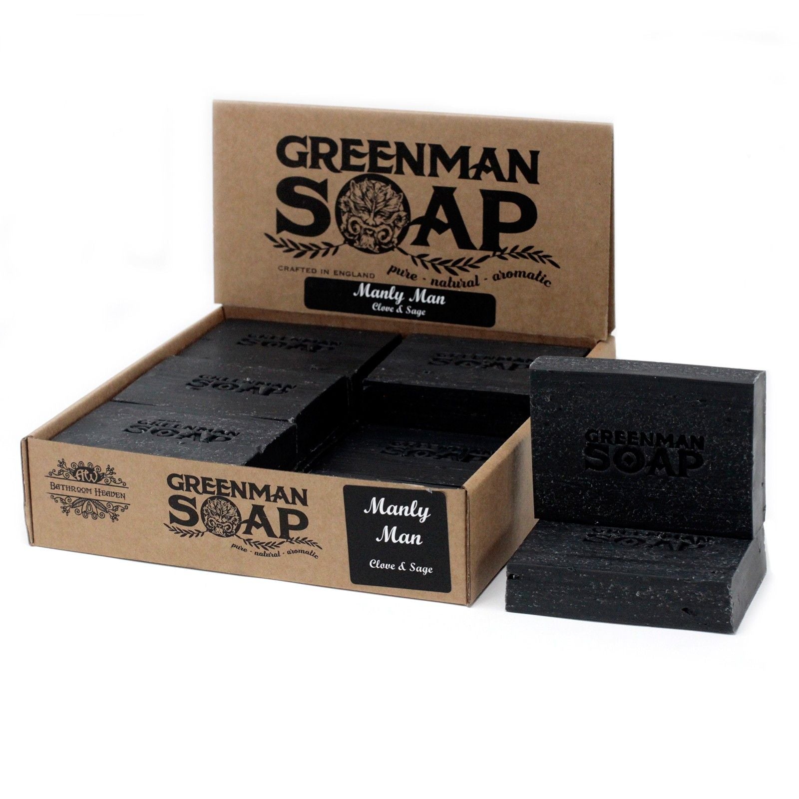 Greenman Soap Slice 100g with Clove and Sage Fragrance