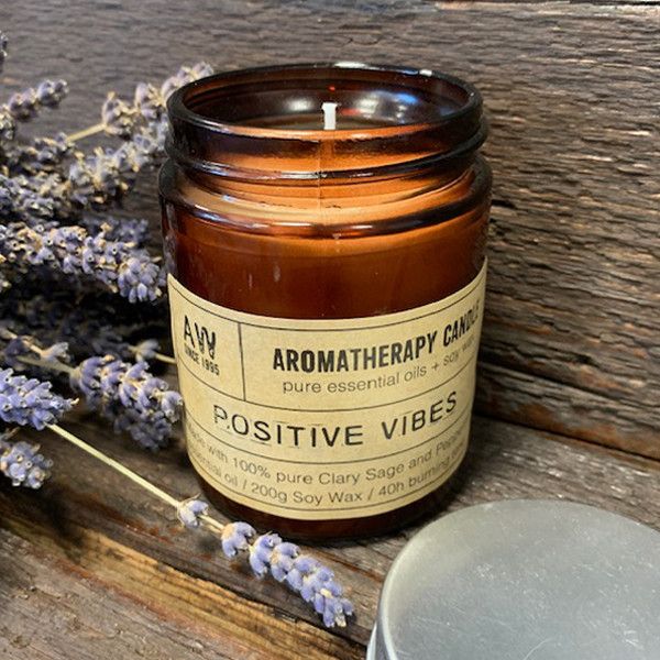 Aromatherapy Candle Positive Vibes for Home and Office Decor