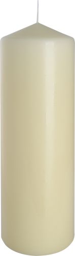 Ivory Pillar Candle 80x250mm for Long Lasting Ambiance Use