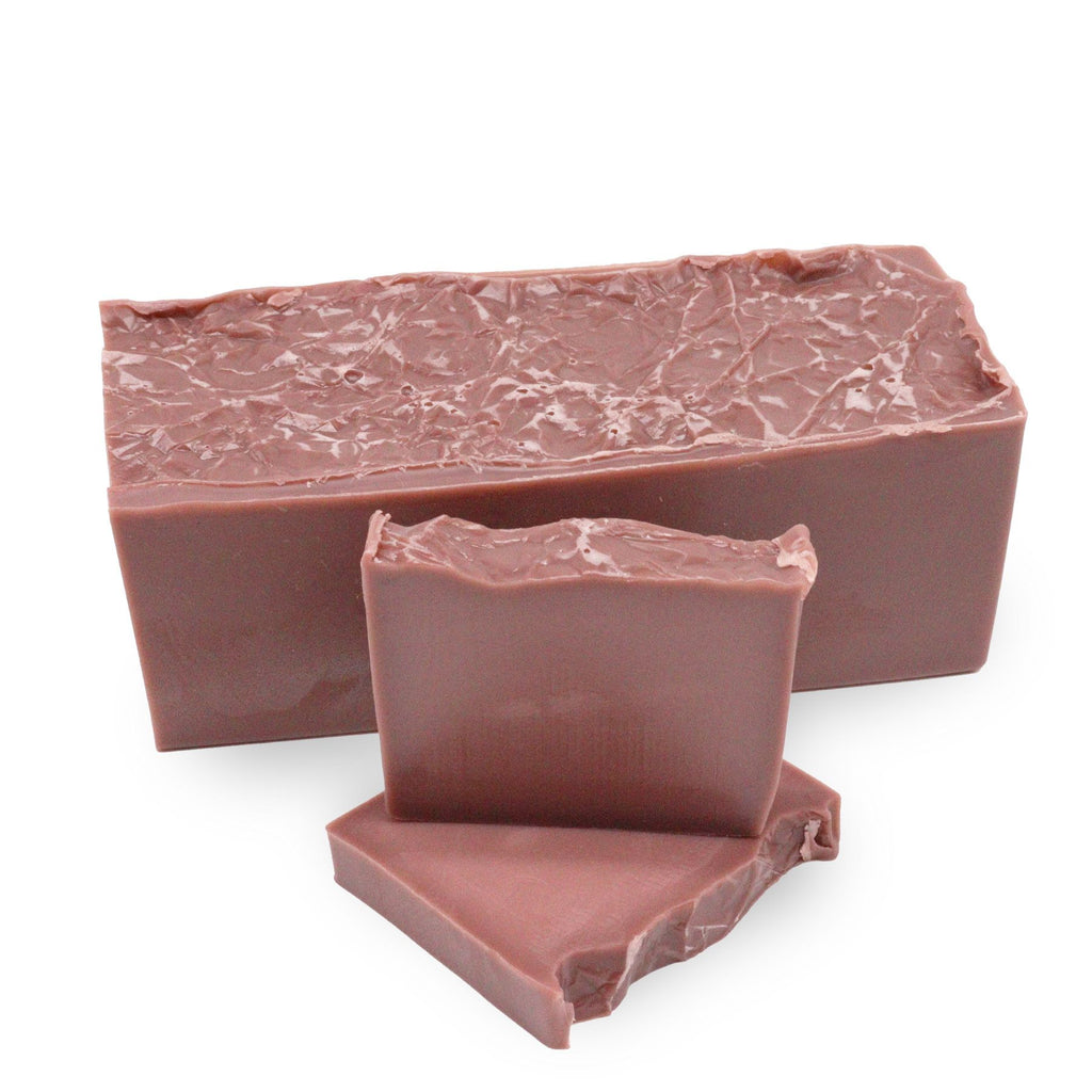 Raspberry Bliss Soap Loaf with Raspberry & Vanilla Cupcake Scent