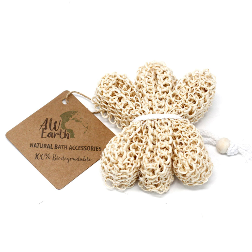 Sisal Sponge and Scrub Exfoliating Star for Skin Refreshment