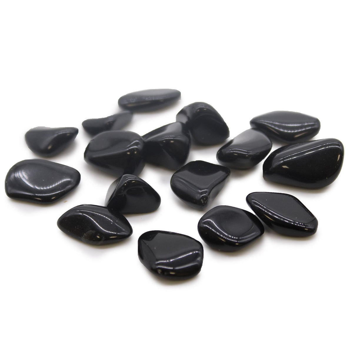 Medium Tumble Stone - Obsidian Black