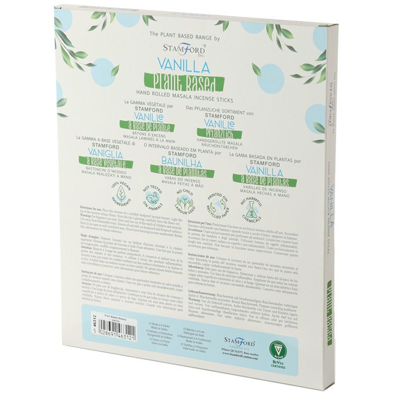 Plant Based Masala Incense Sticks Vanilla for Home Fragrance