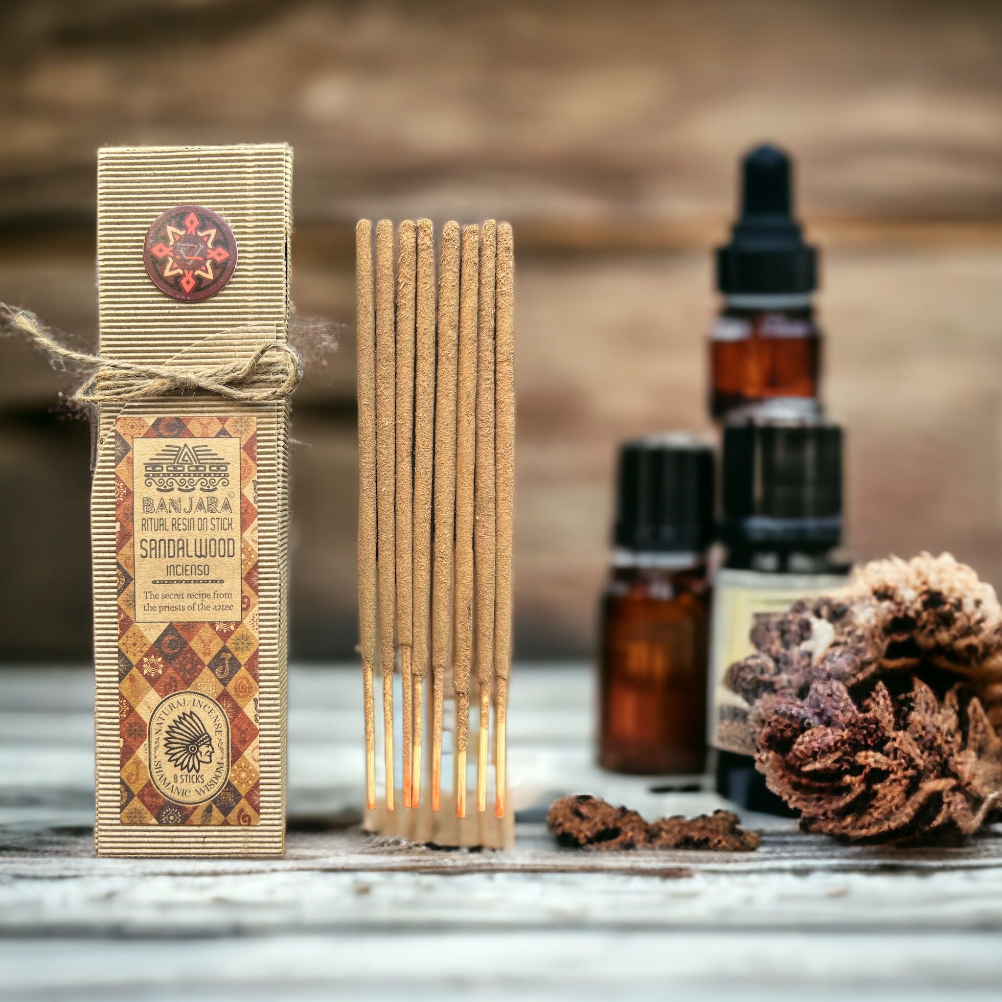 Ritual Resin on Stick Sandalwood for Serene Atmosphere Creation