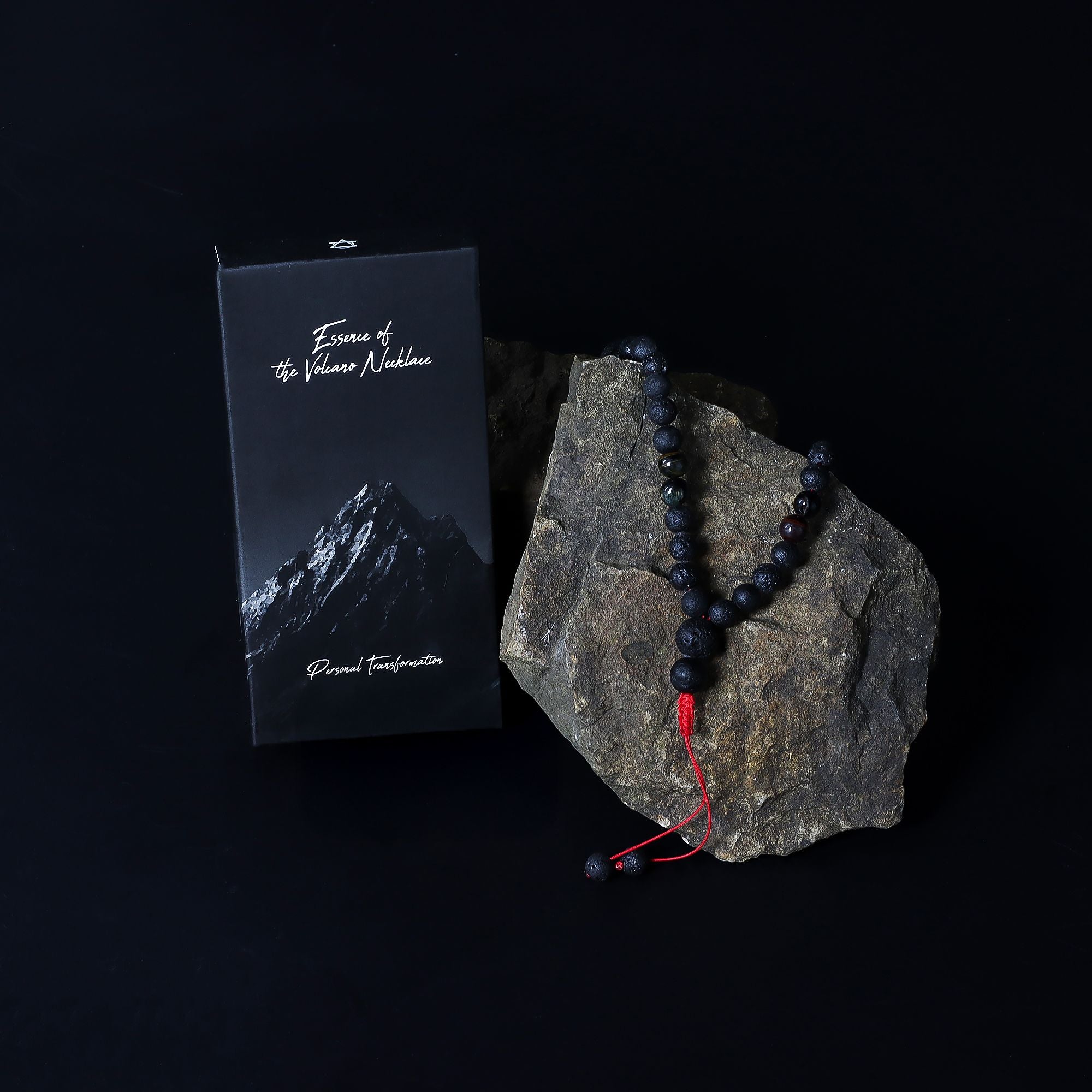 Essence of the Volcano Necklace with Natural Lava Stone Design