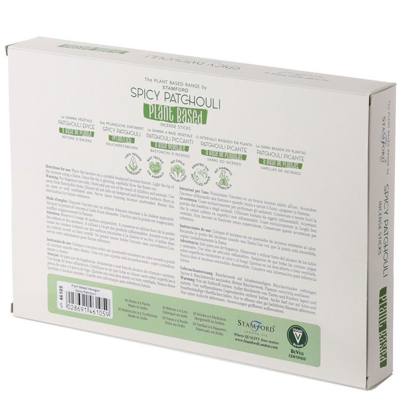 Plant Based Incense Sticks Spicy Patchouli for Home Fragrance