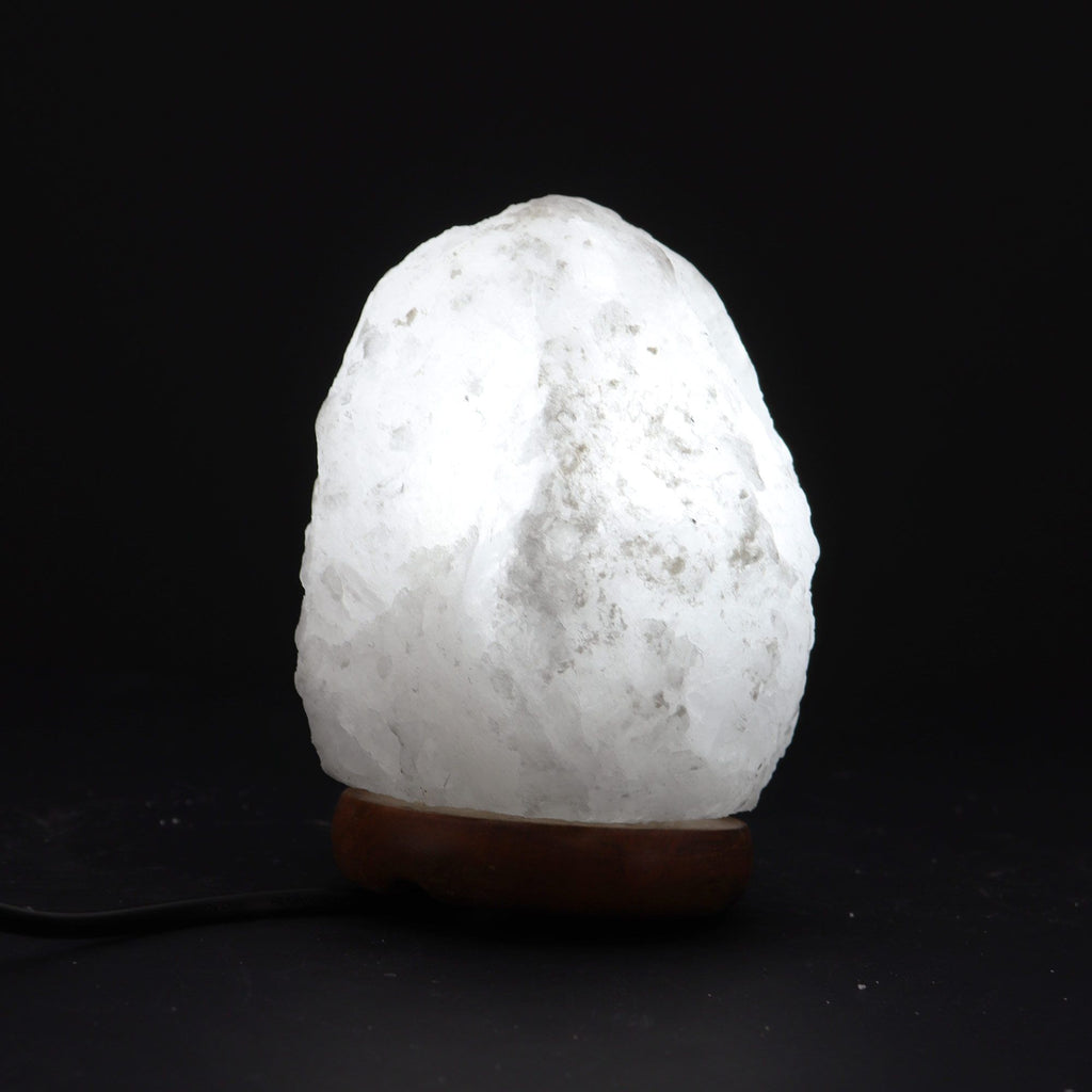 Crystal Rock Himalayan Salt Lamp Unique Artisan Home Decor Accent