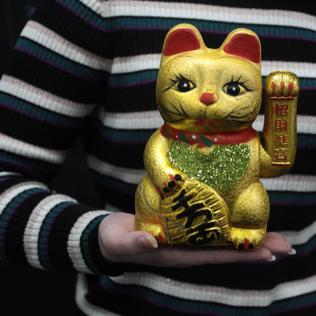 Classic Money Cat Lucky Waving Chinese Cat for Prosperity Display
