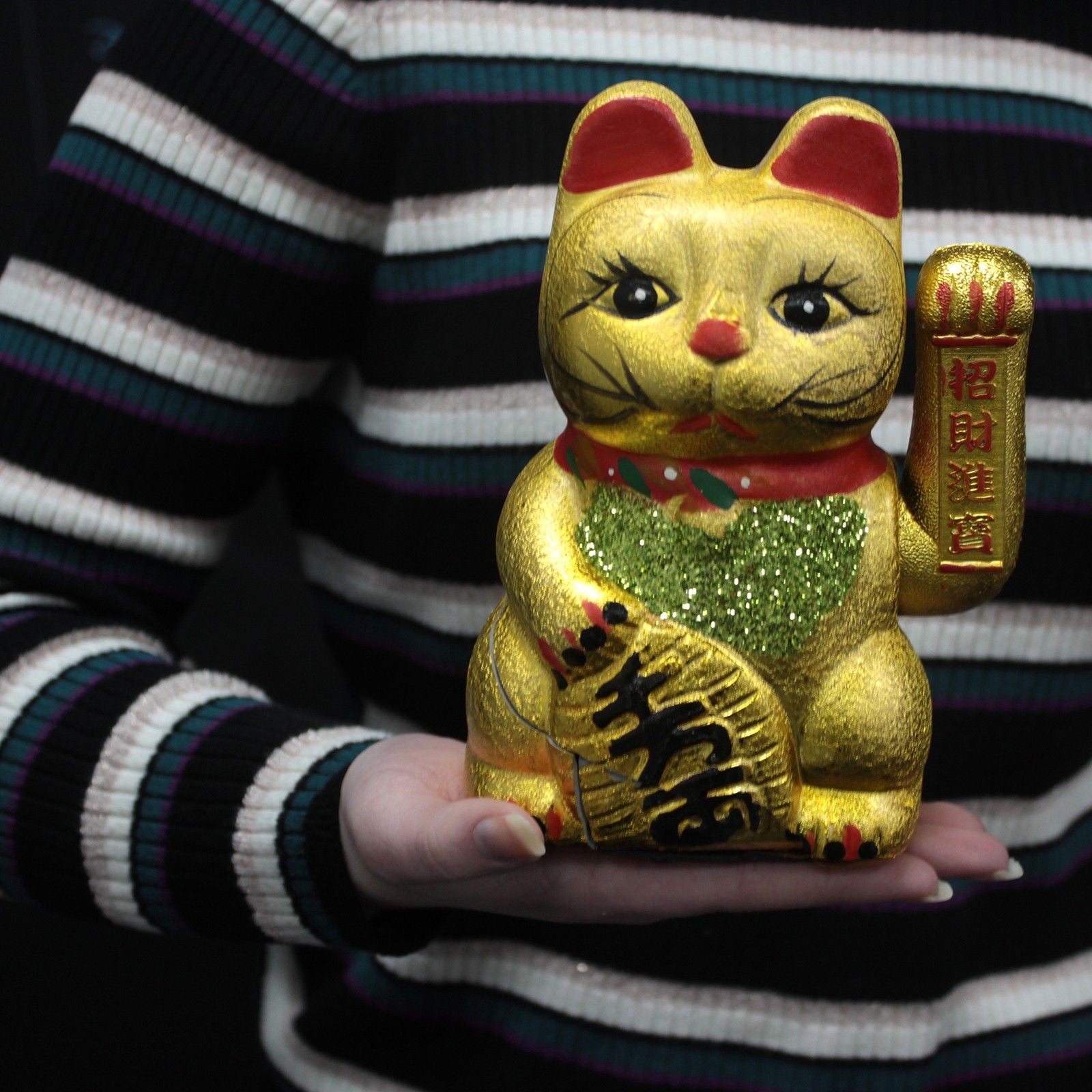Classic Money Cat Lucky Waving Chinese Cat for Prosperity Display