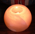 Unique Round Himalayan Salt Candle Holder for Home Decor