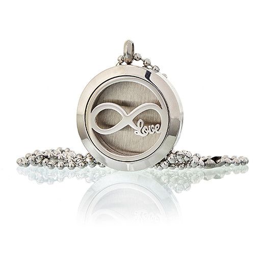 Aromatherapy Diffuser Necklace Infinity Love 25mm Stylish Design