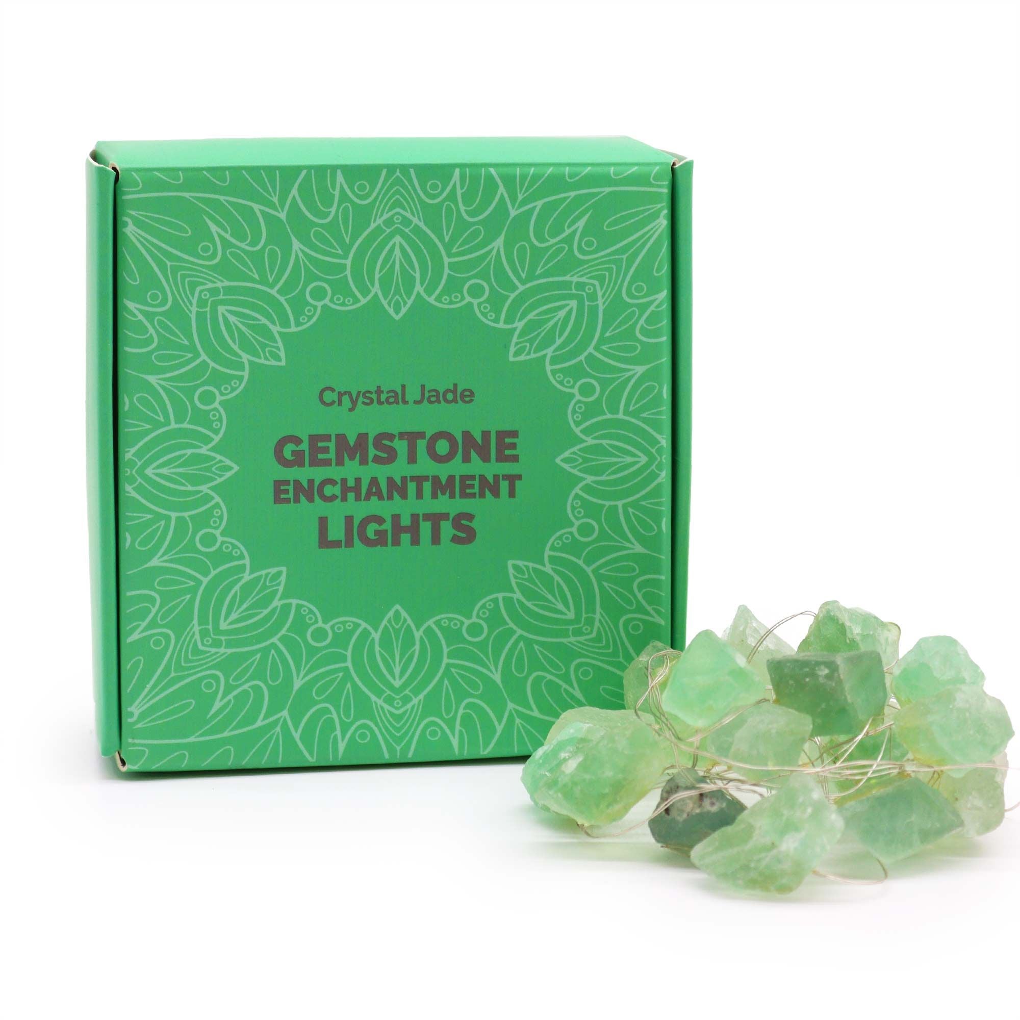 Gemstone Enchantment Lights with Crystal Jade for Indoor Use