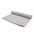 Medium Indian Handloom Cotton Rug in Grey for Home Decor