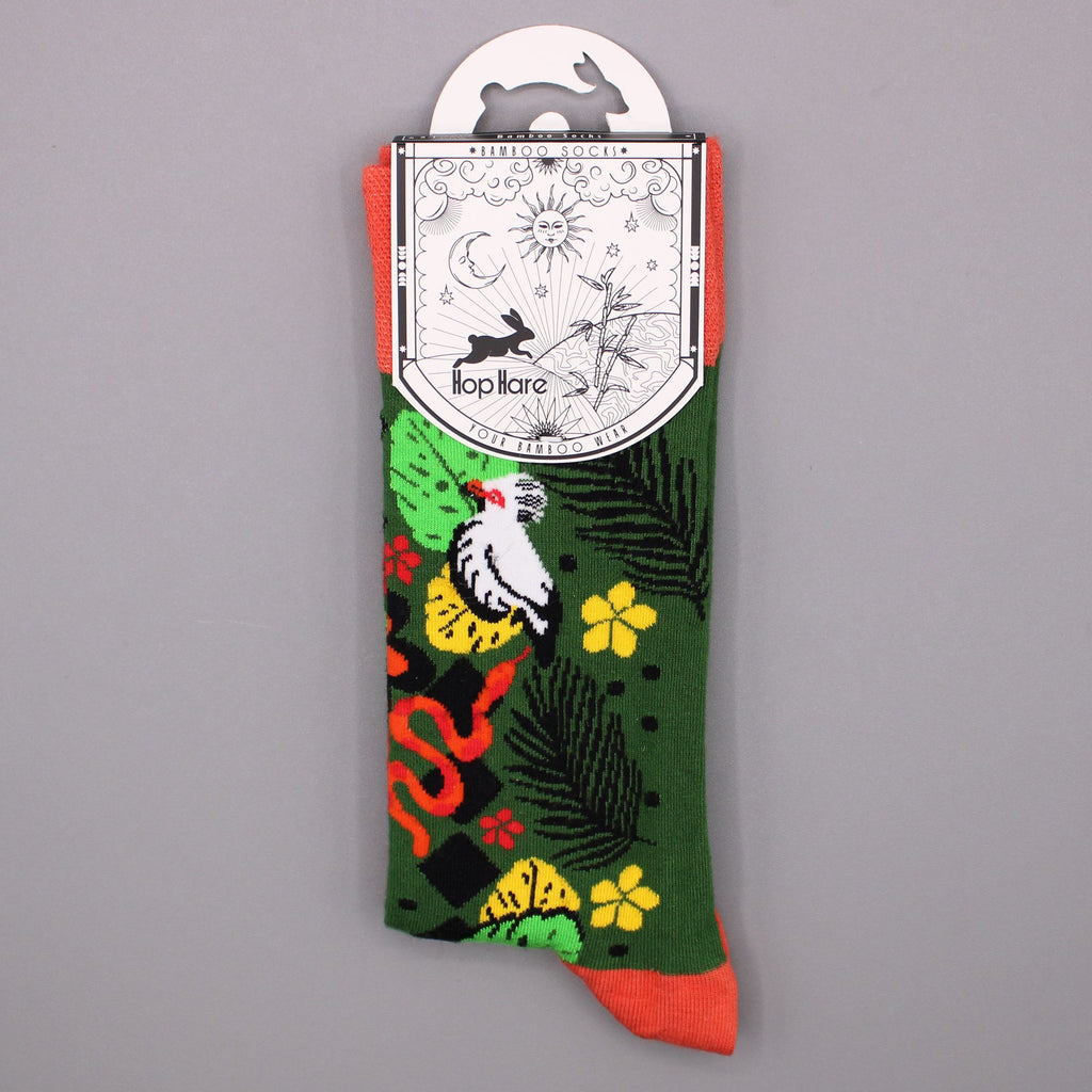 Hop Hare Bamboo Socks S/M Bali Jungle for Ultimate Comfort and Style