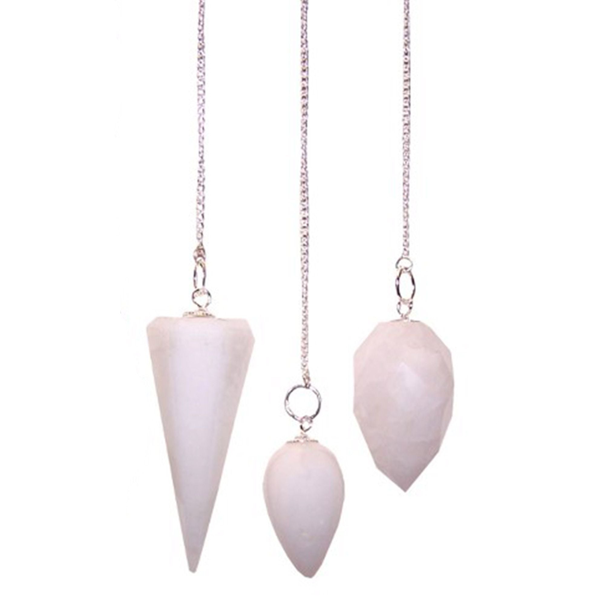 Magic Pendulum with Snow Quartz for Dowsing and Divination