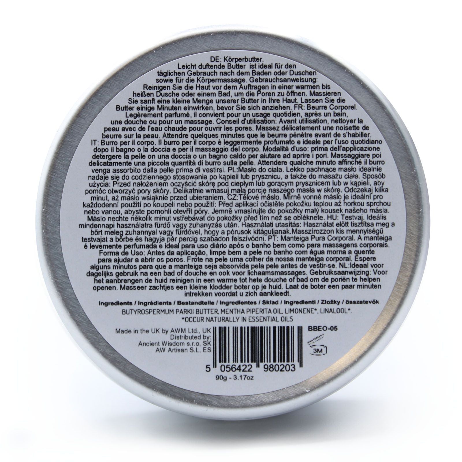 Aromatherapy Shea Body Butter 90g with Refreshing Peppermint