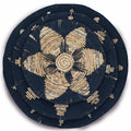 Set of Three Black Seagrass Bowls Wall Art for Home Decor