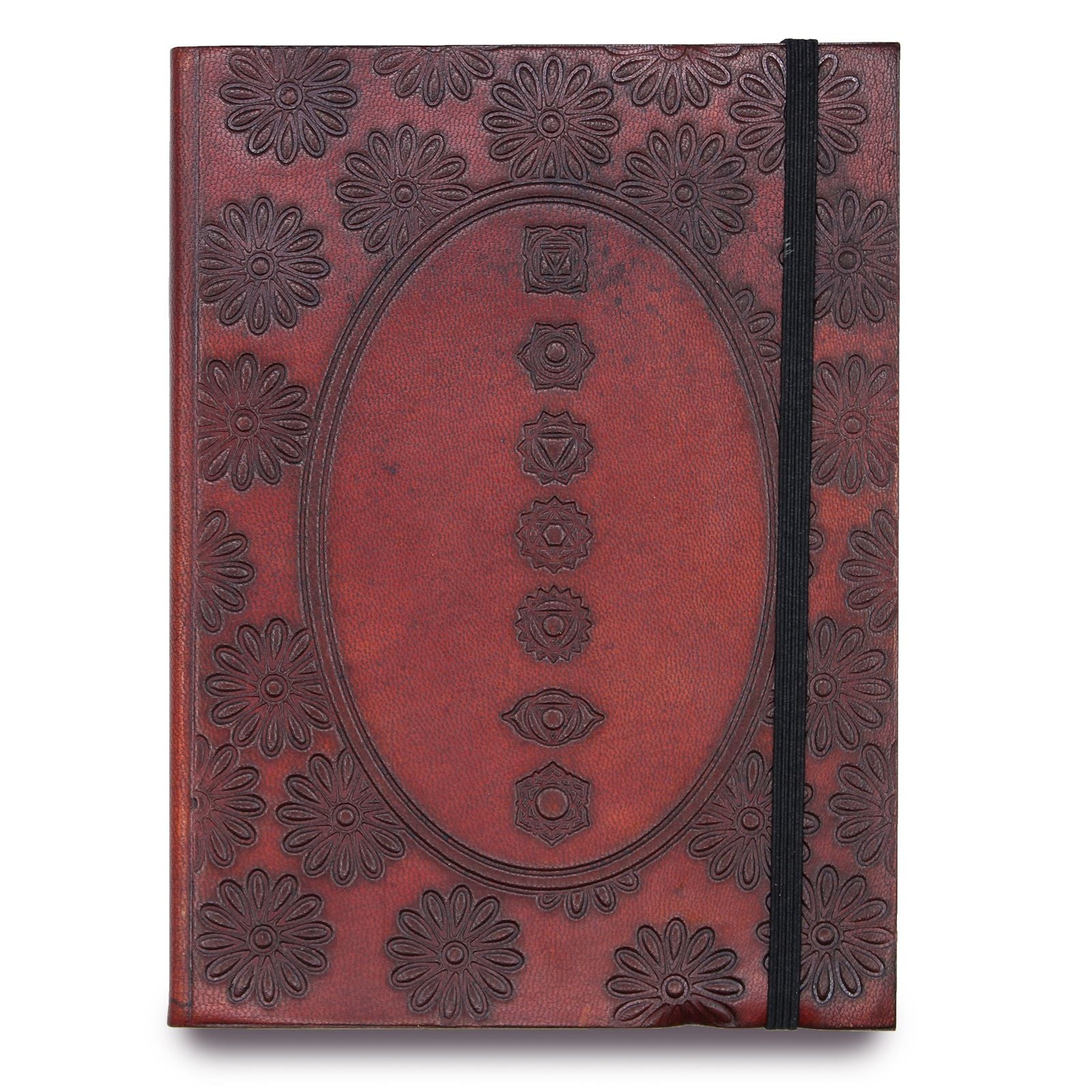 Chakra Mandala Small Notebook with Strap for Note Taking Use