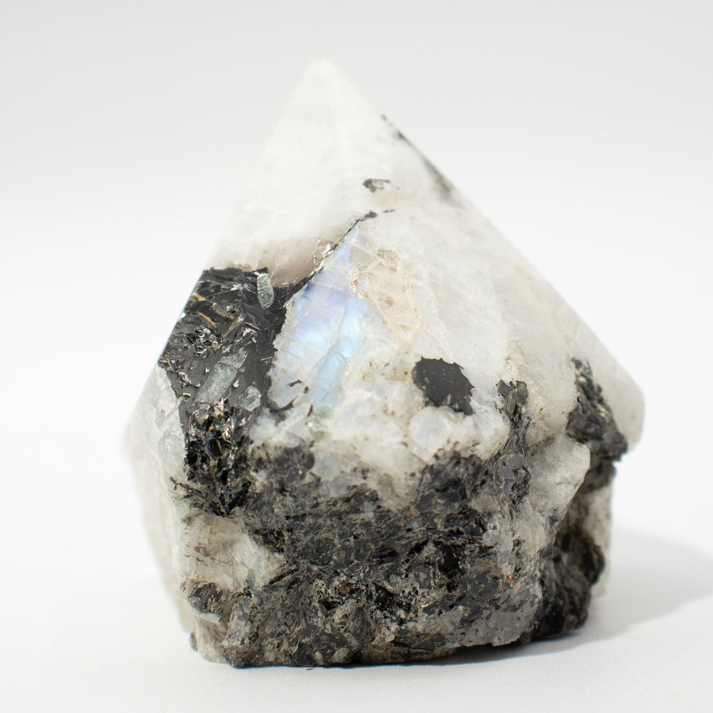 Rainbow Moonstone Gemstone Top Polished Points 5 to 6 Pieces