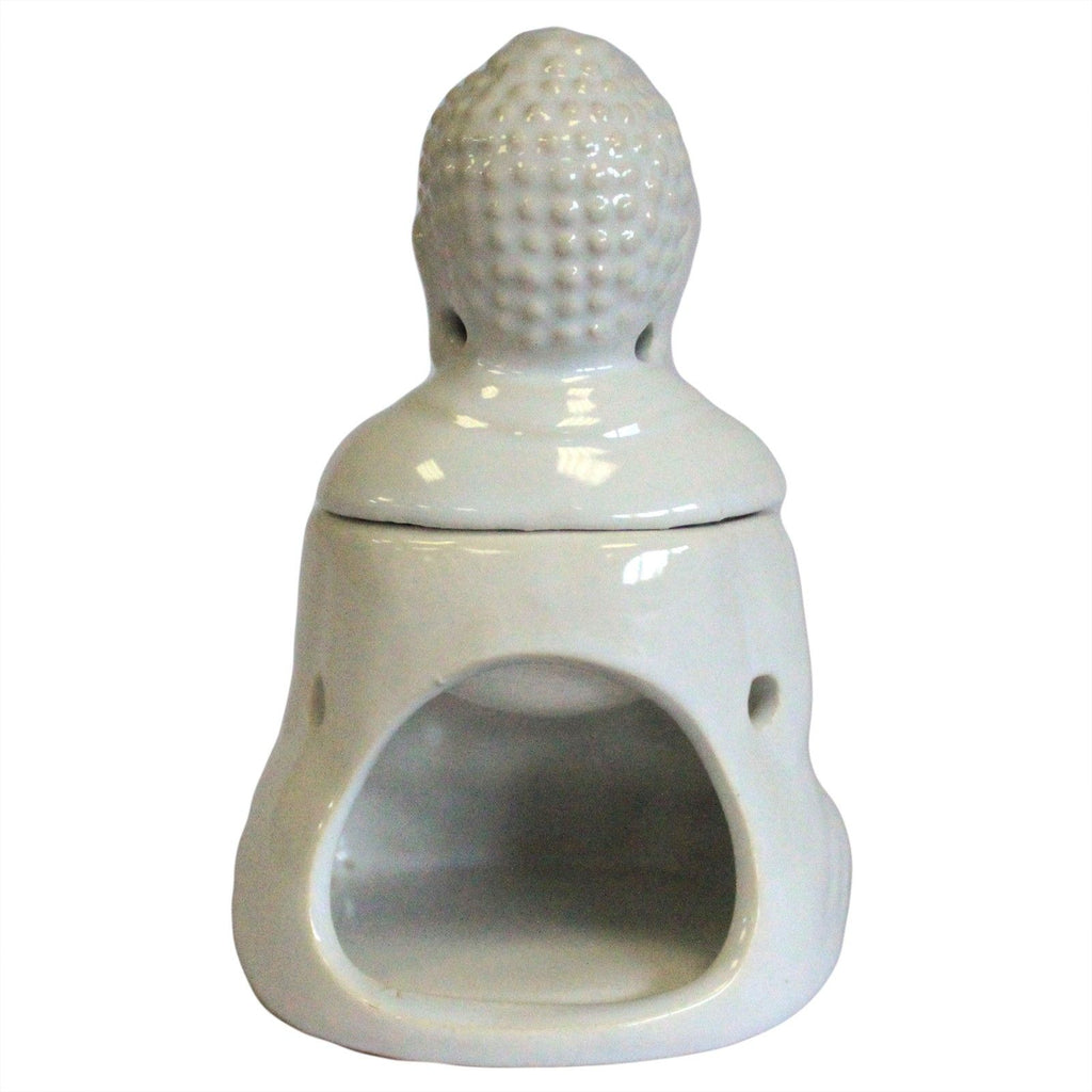 Sitting Buddha Oil Burner White for Fragrance Oils and Wax Melts