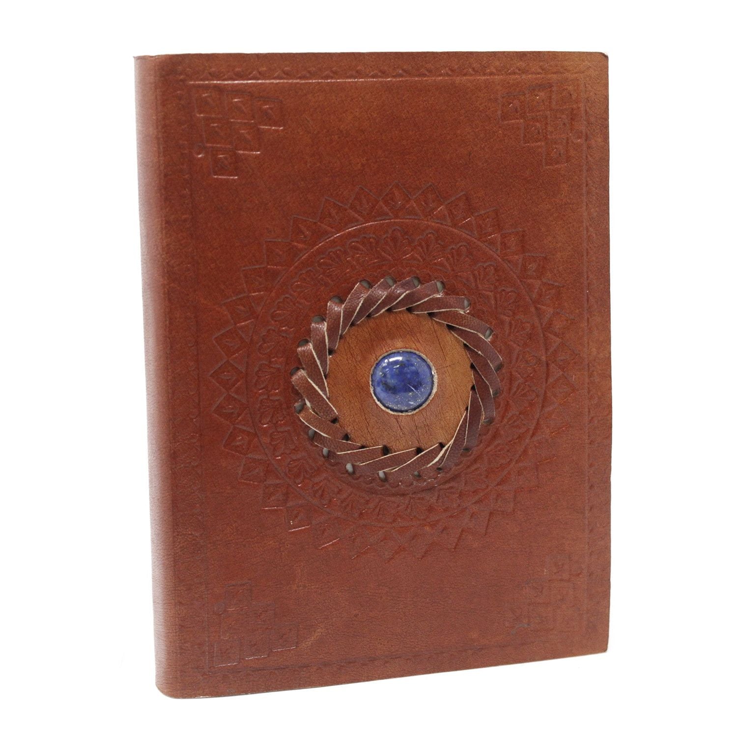 Leather Lapis Notebook for Journaling and Sketching 7x5 Inches