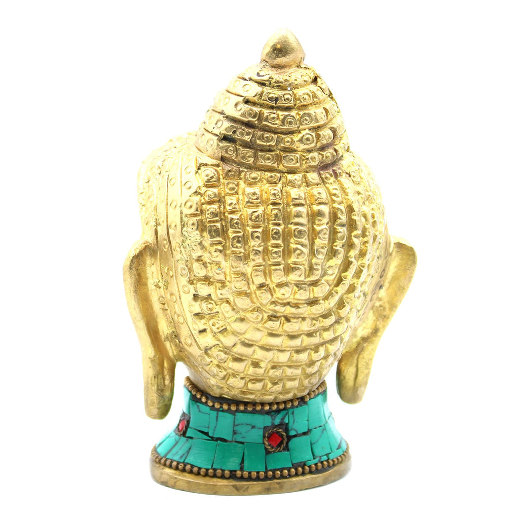 Brass Buddha Figure with Large Head 11.5 cm Decorative Piece