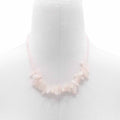Longstone Gem Necklace in Rose Quartz for Elegant Styling