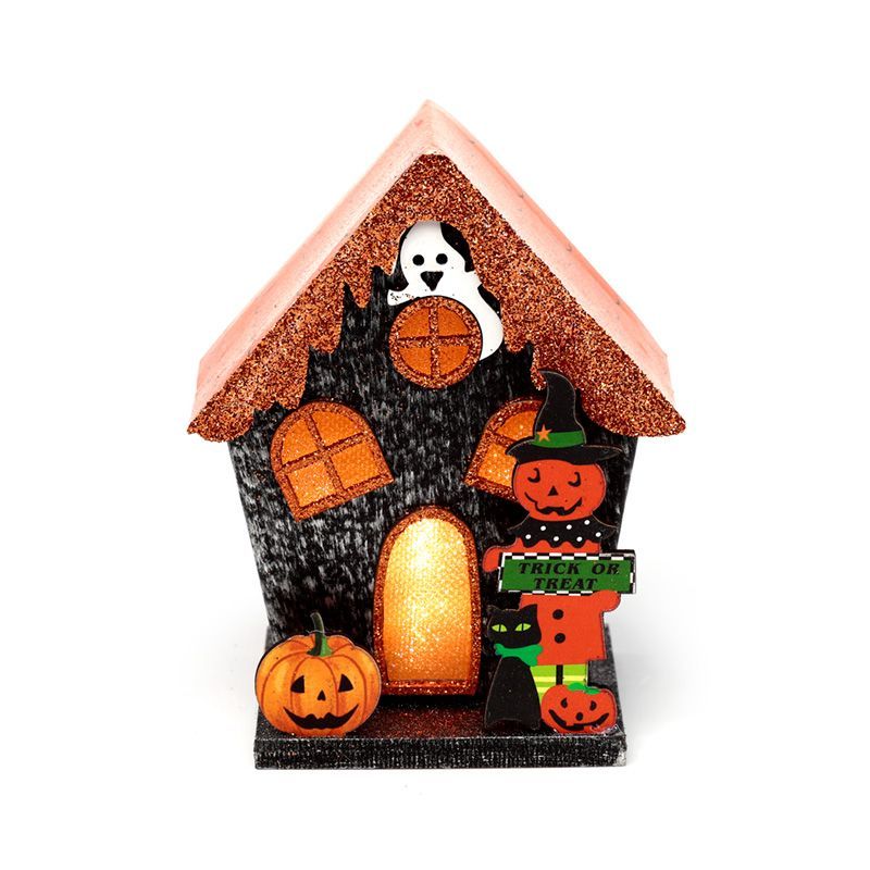 Trick or Treat Pumpkin House Halloween LED Decoration for Home