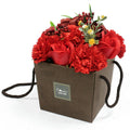 Luxury Soap Flower Bouquet with Red Rose and Carnation Gift