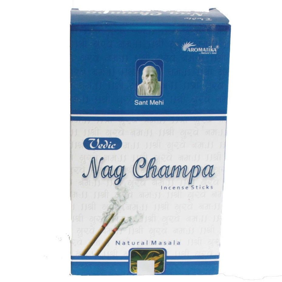 Vedic Incense Sticks Nag Champa Box of 12 for Home Fragrance