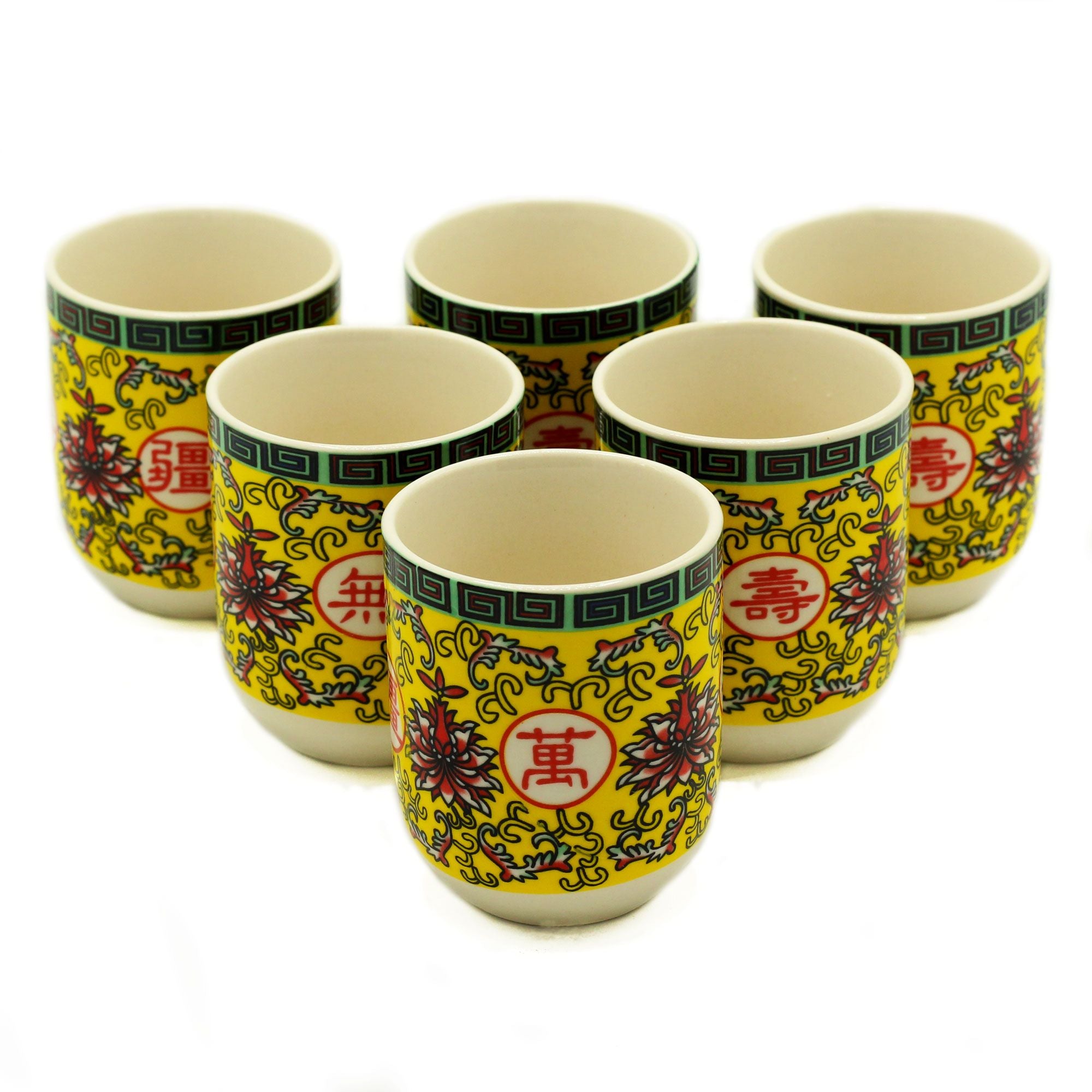 Herbal Tea Cups Long Life Oriental Design for Stylish Infusions