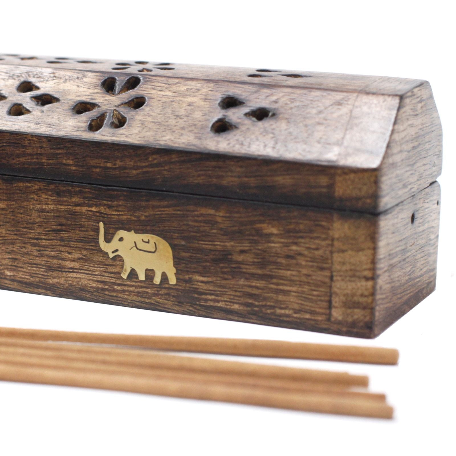 Smoke Boxes Made from Natural Mango Wood for Incense Burning