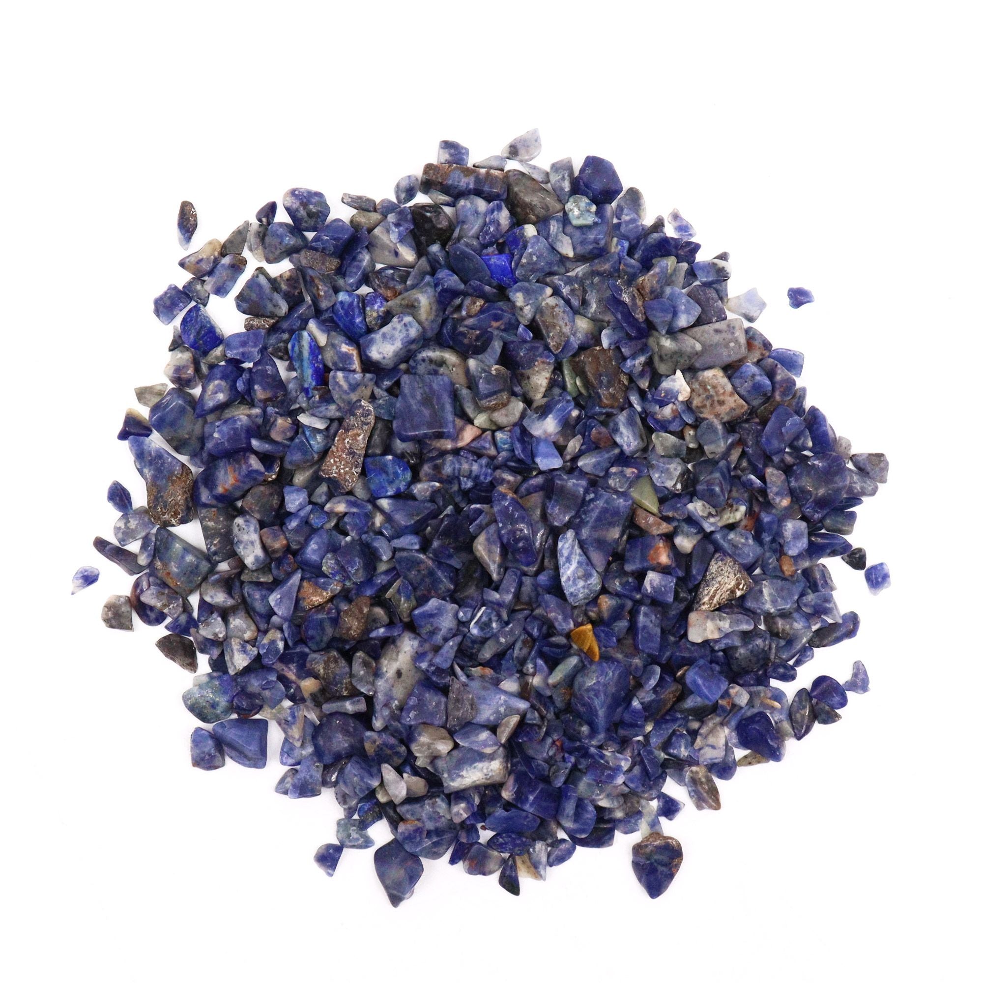 Sodalite Chips Gemstone Chips Bulk for Crafting and Décor 1KG
