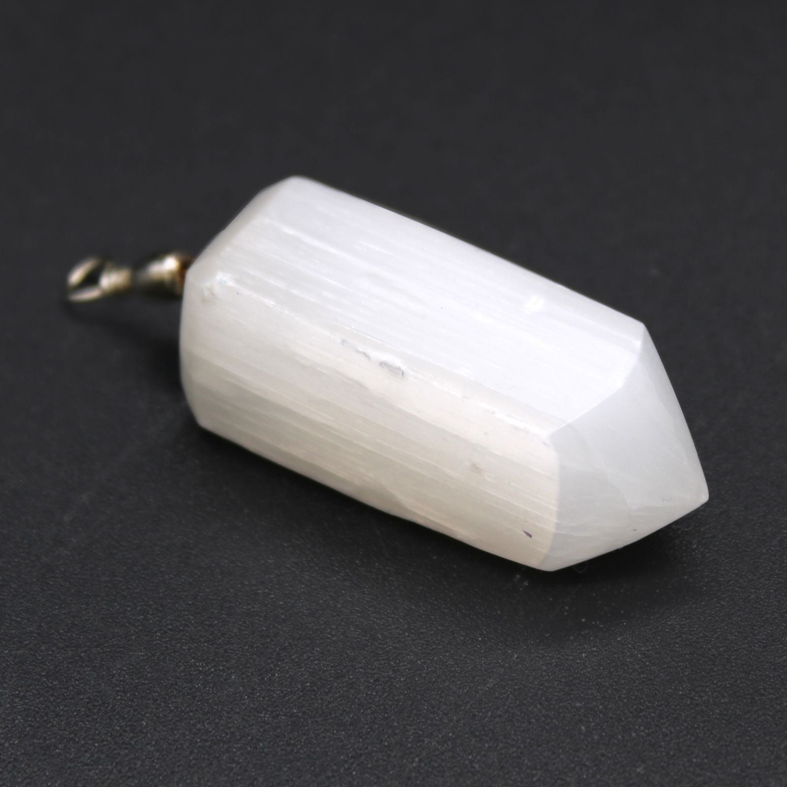 Selenite Obelisk Pendant for Stylish Everyday Fashion Accessory