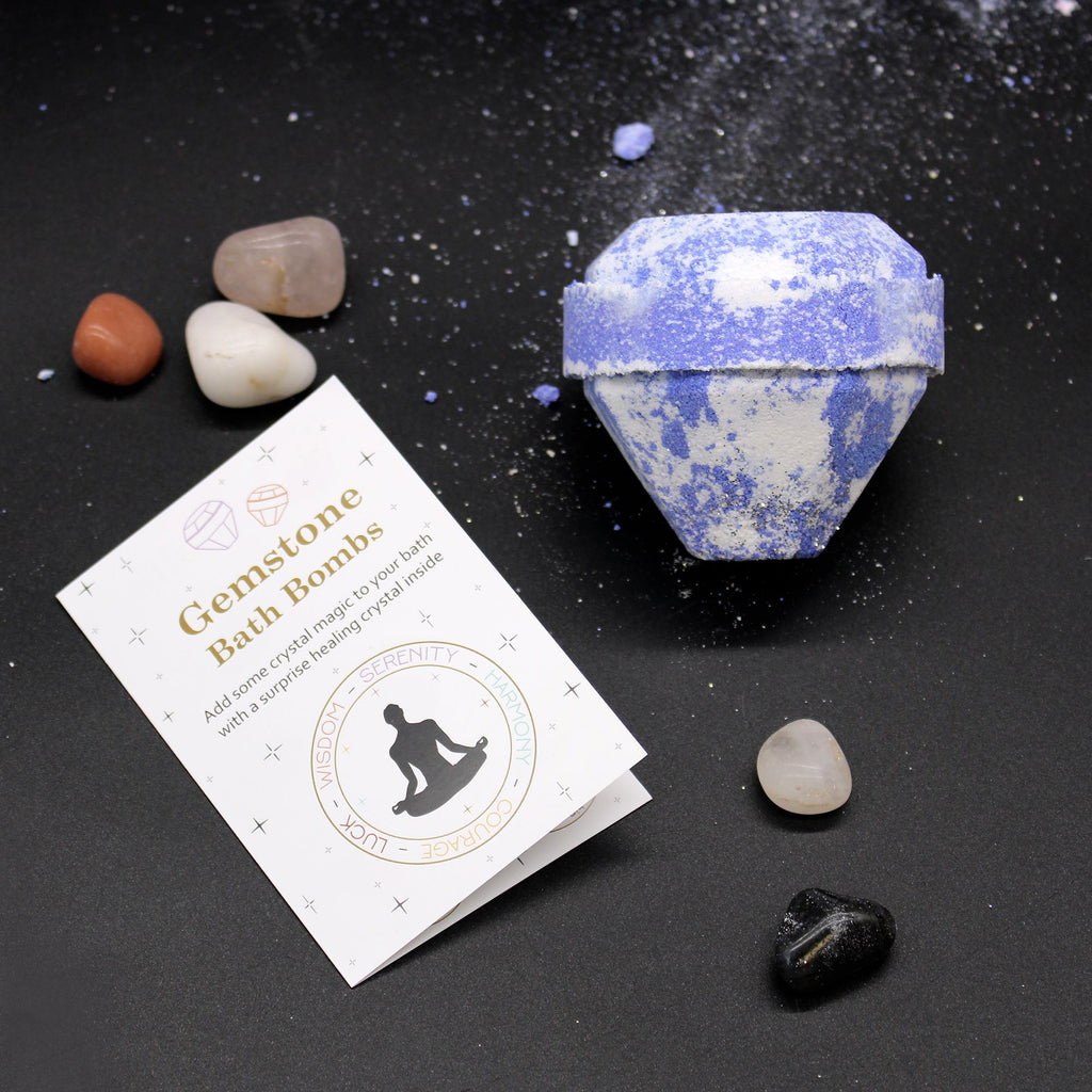 Gemstone Bath Bomb with Raspberry & Pomegranate Fragrance