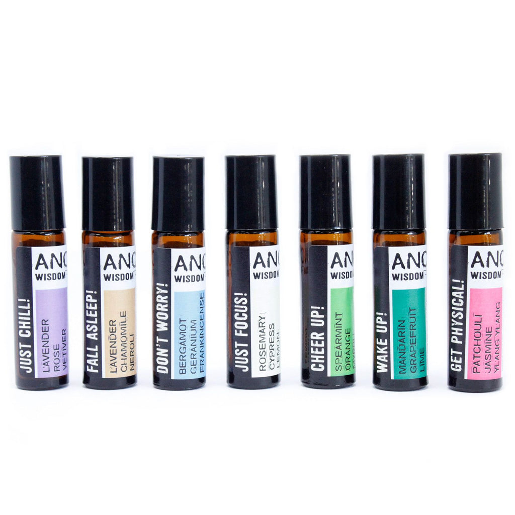 10ml Roll On Essential Oil Blend Just Focus for Daily Energy Boost