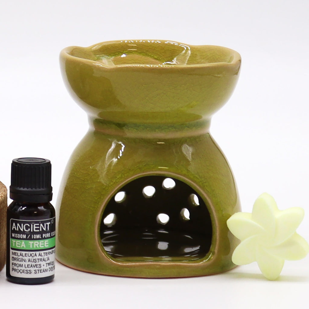 Tree of Life Oil Burner Lime for Fragrance and Home Decoration