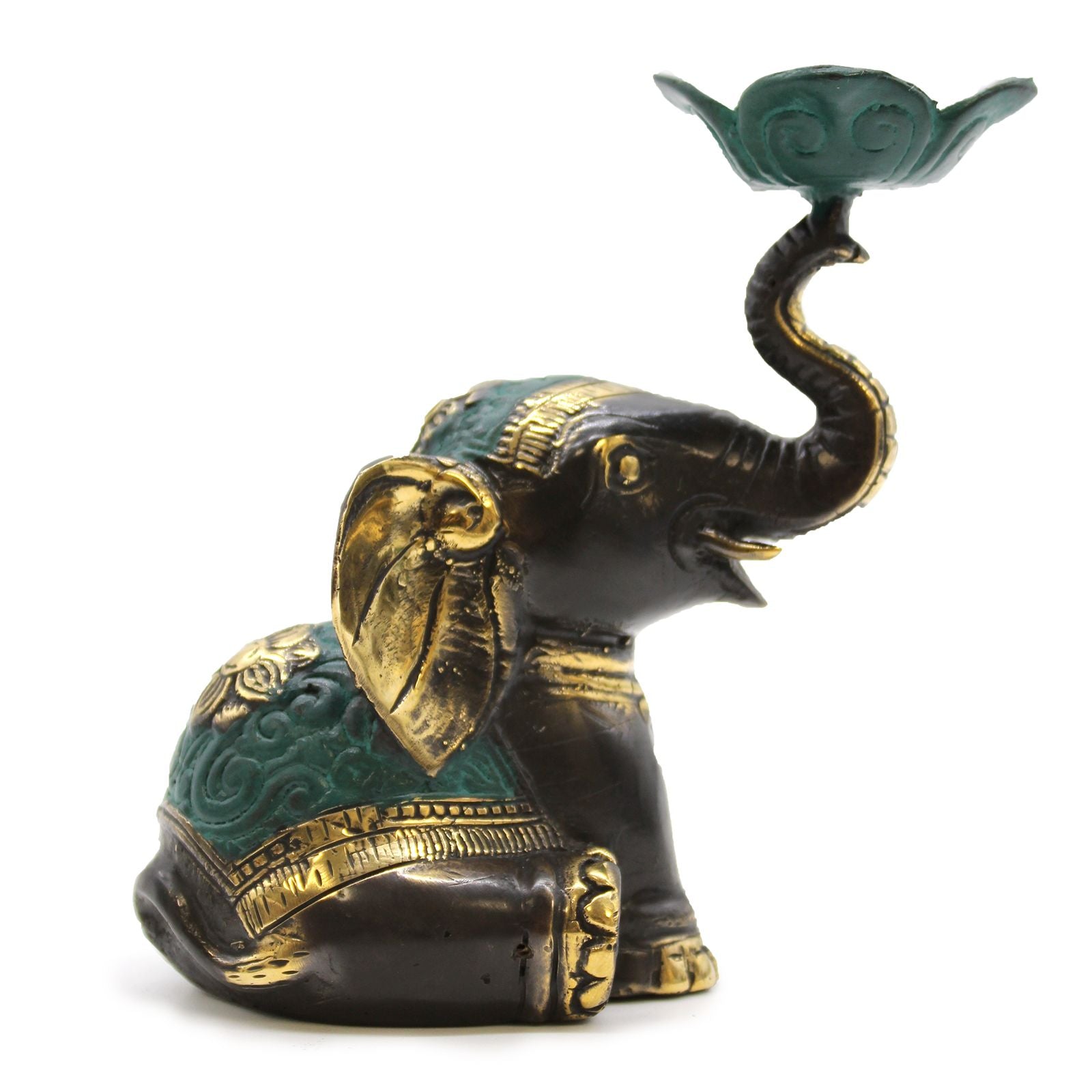 Medium Elephant Candle and Incense Holder for Elegant Home Decor