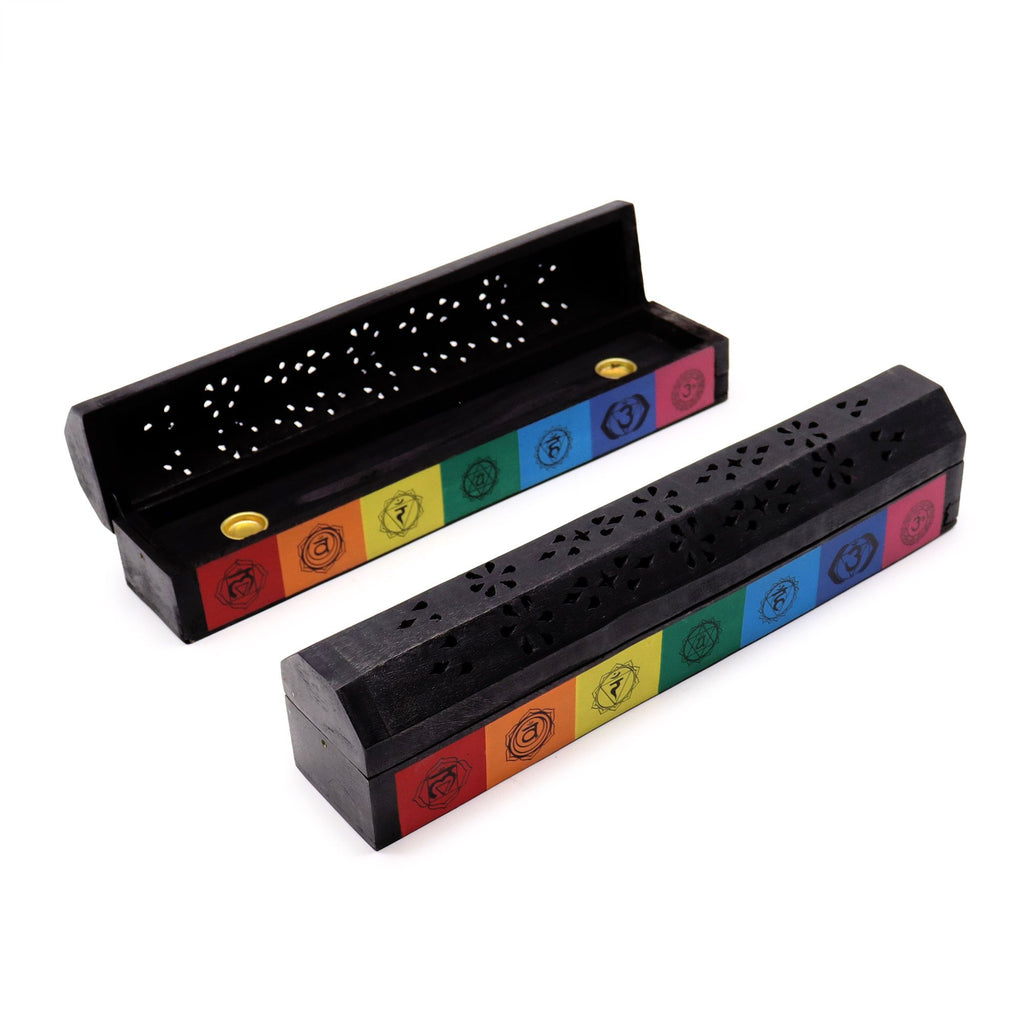 7 Chakra Colour Smoke Box for Incense Burning and Relaxation