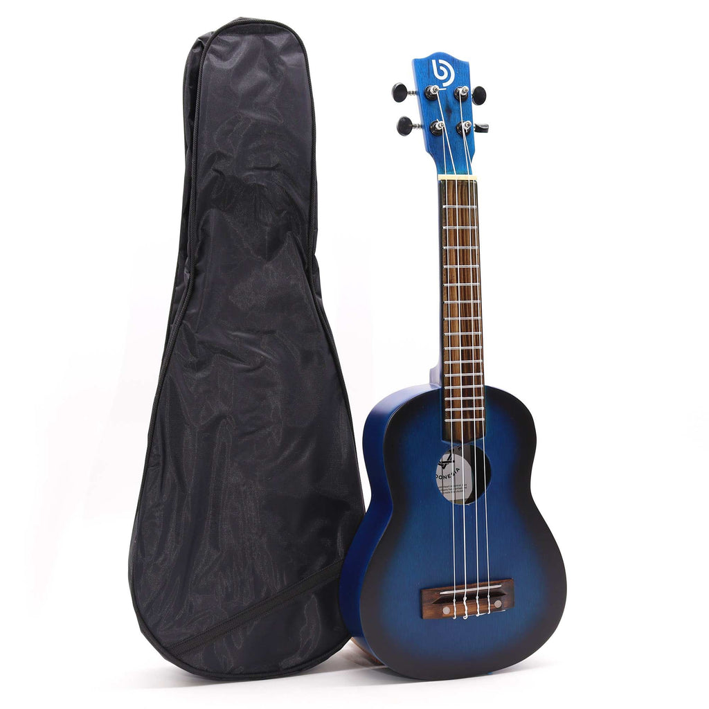 Artisan Made Blue Sunburst Ukulele 4 String Musical Instrument