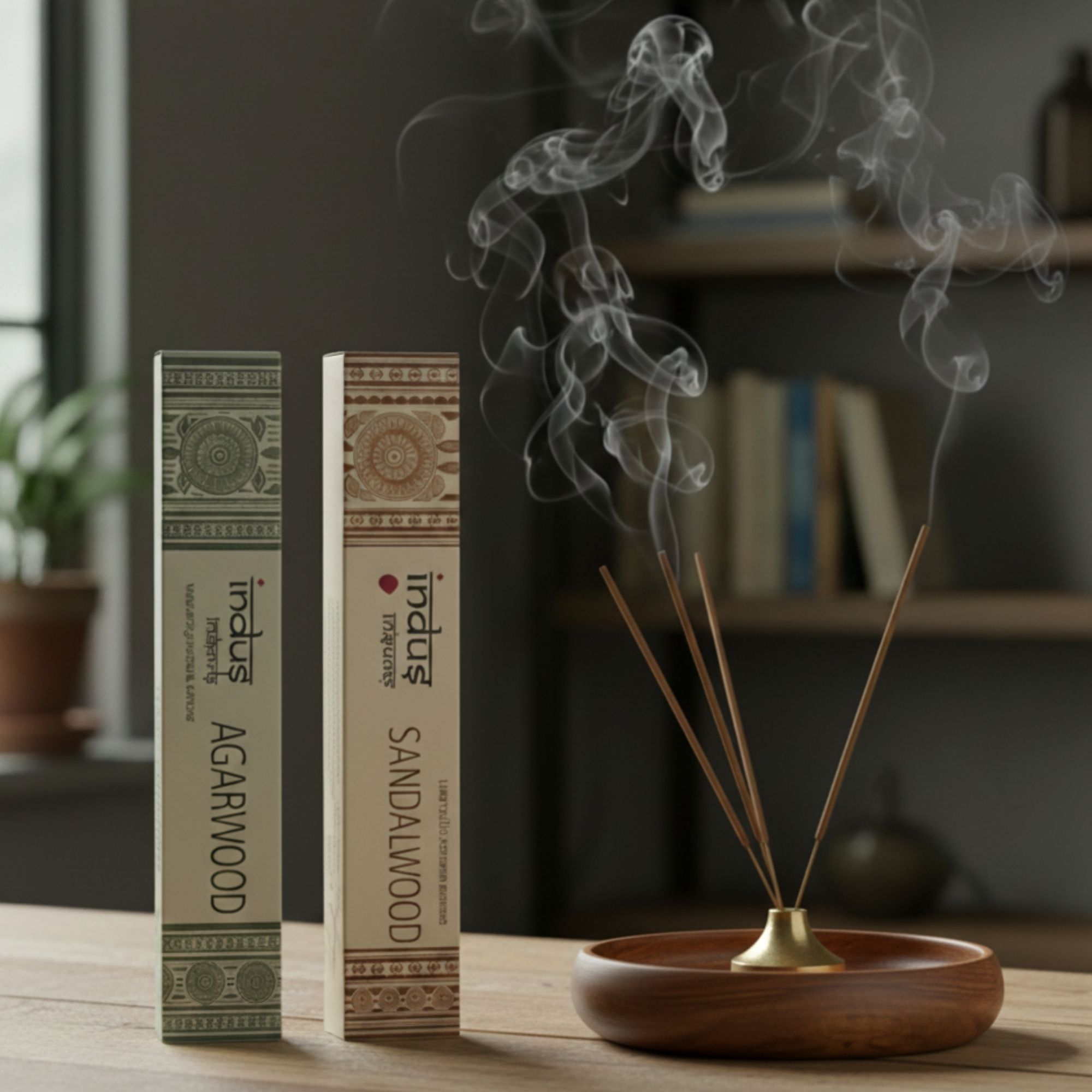 Indus Treasures Sandalwood Incense Sticks 15g Pack of 12