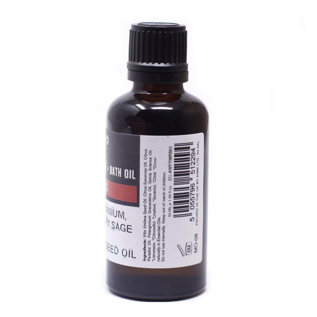 Warm and Uplifting Massage Oil 50ml for Relaxation and Comfort