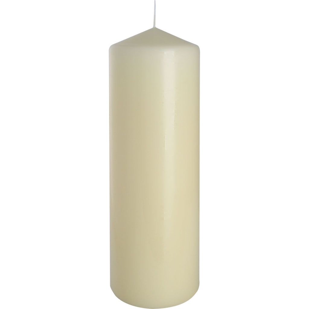 Ivory Pillar Candle 80x250mm for Long Lasting Ambiance Use
