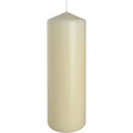 Ivory Pillar Candle 80x250mm for Long Lasting Ambiance Use