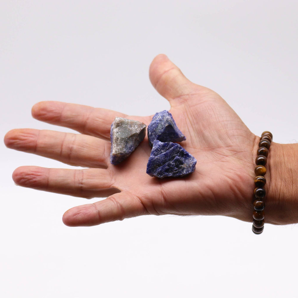 Sodalite Raw Crystals 500g with Enchanting Deep Blue Hues